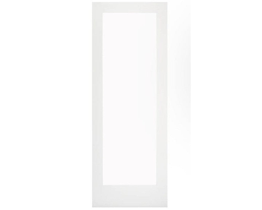 Simplidoor 1 lite solid pine interior Door Primed with Clear Glass