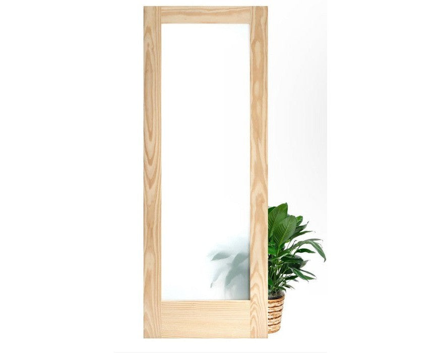One Lite Interior Door constructed with solid wood with frosted glass