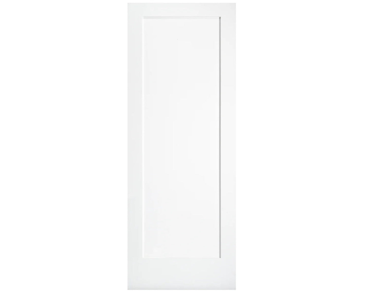 Simplidoor One Panel Primed Interior Door Solid Wood Shaker Style