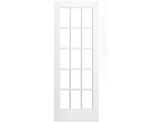 SimpliDoor 15 Lite French Primed Interior Door with Clear Glass