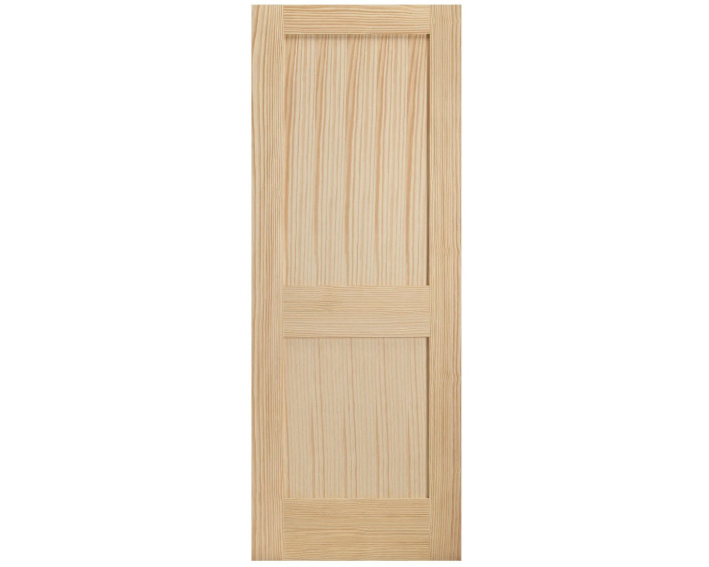 SimpliDoor 2 Panel Shaker Interior Door Solid Pine Stain Grade