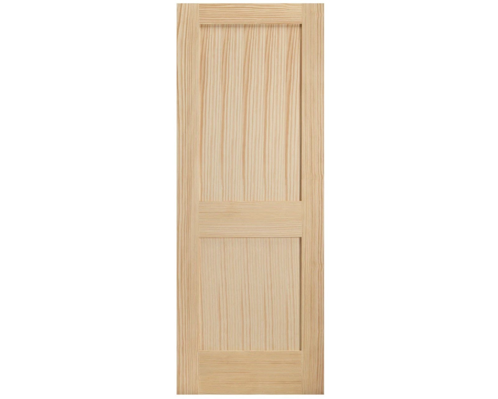SimpliDoor 2 Panel Shaker Interior Door Solid Pine Stain Grade