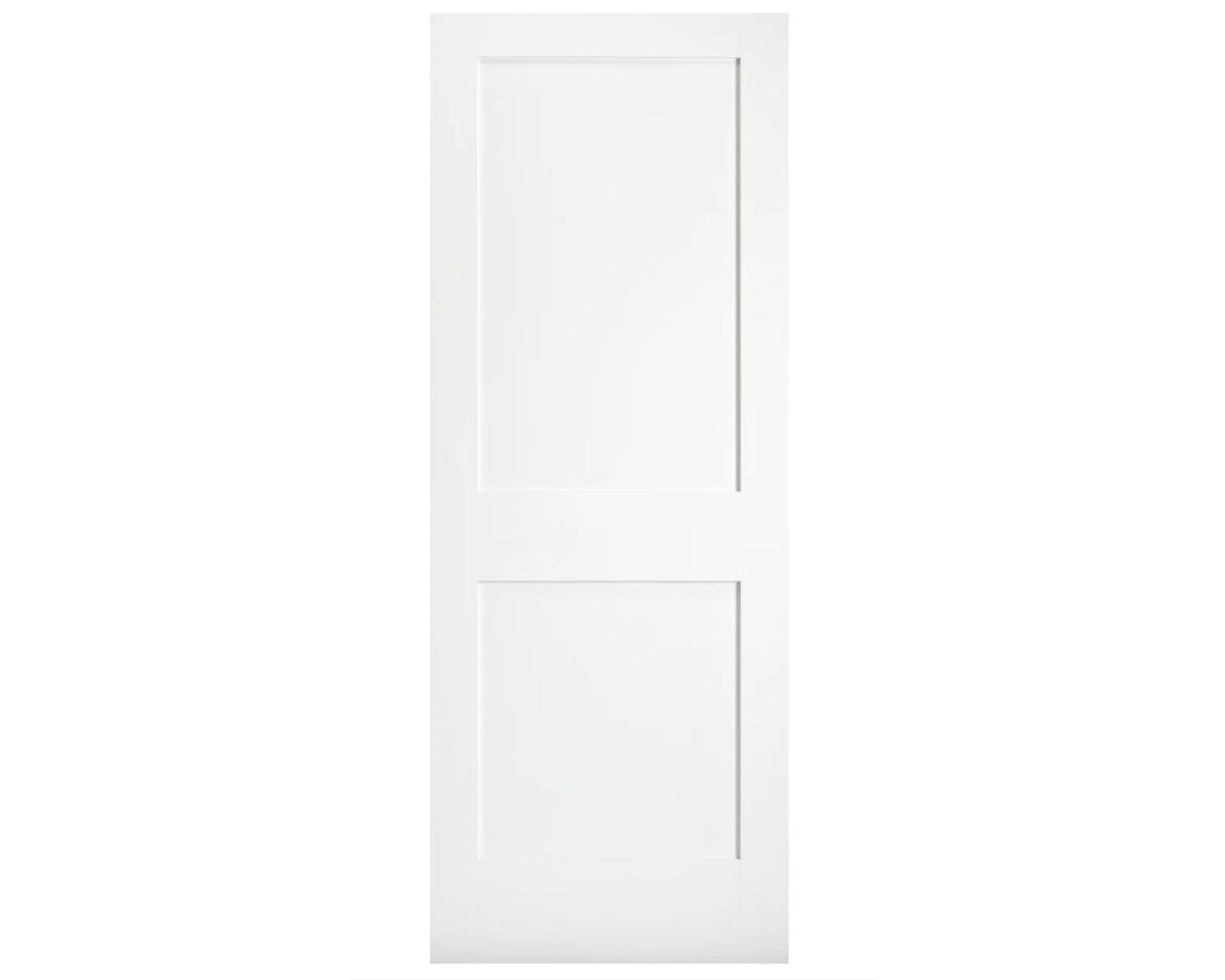 SimpliDoor 2 Panel Shaker Solid Pine Interior Door Primed