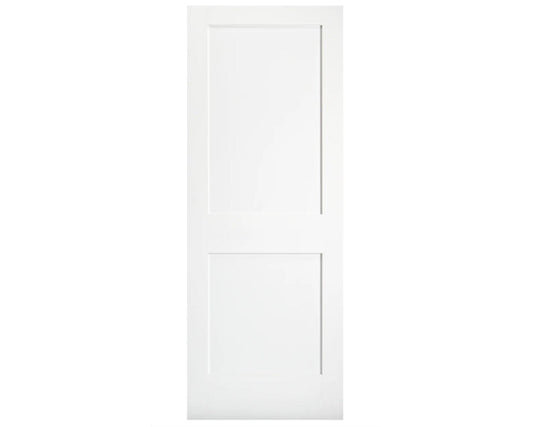 SimpliDoor 2 Panel Shaker Solid Pine Interior Door Primed