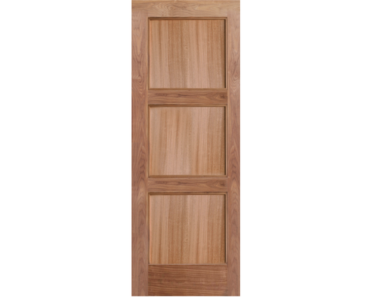 3 Panel SimpliDoor Walnut Exterior Door