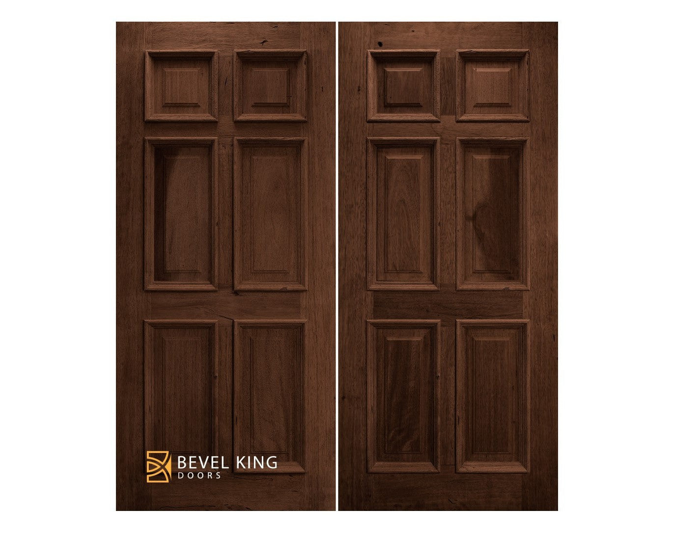 6 panel Mahogany Raised Moulding