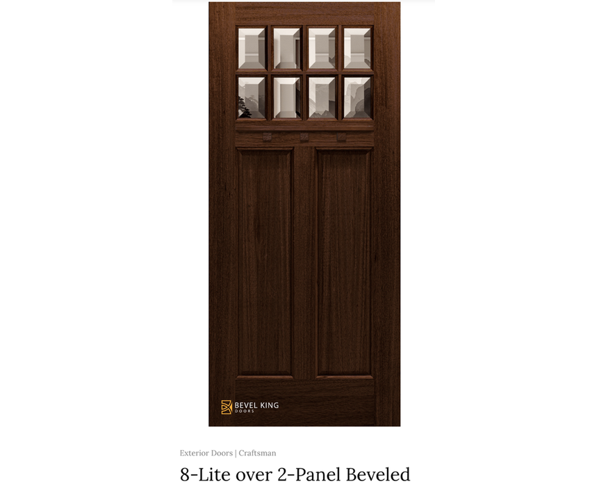 8 Lite Craftsman over 2 panels