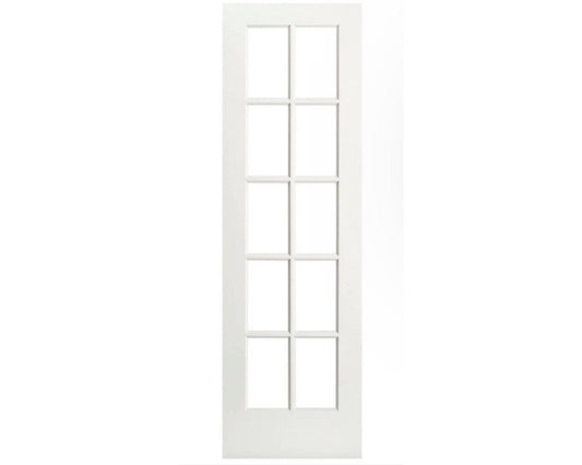 Classic 10 Lite French Interior Door Primed with Clear Glass