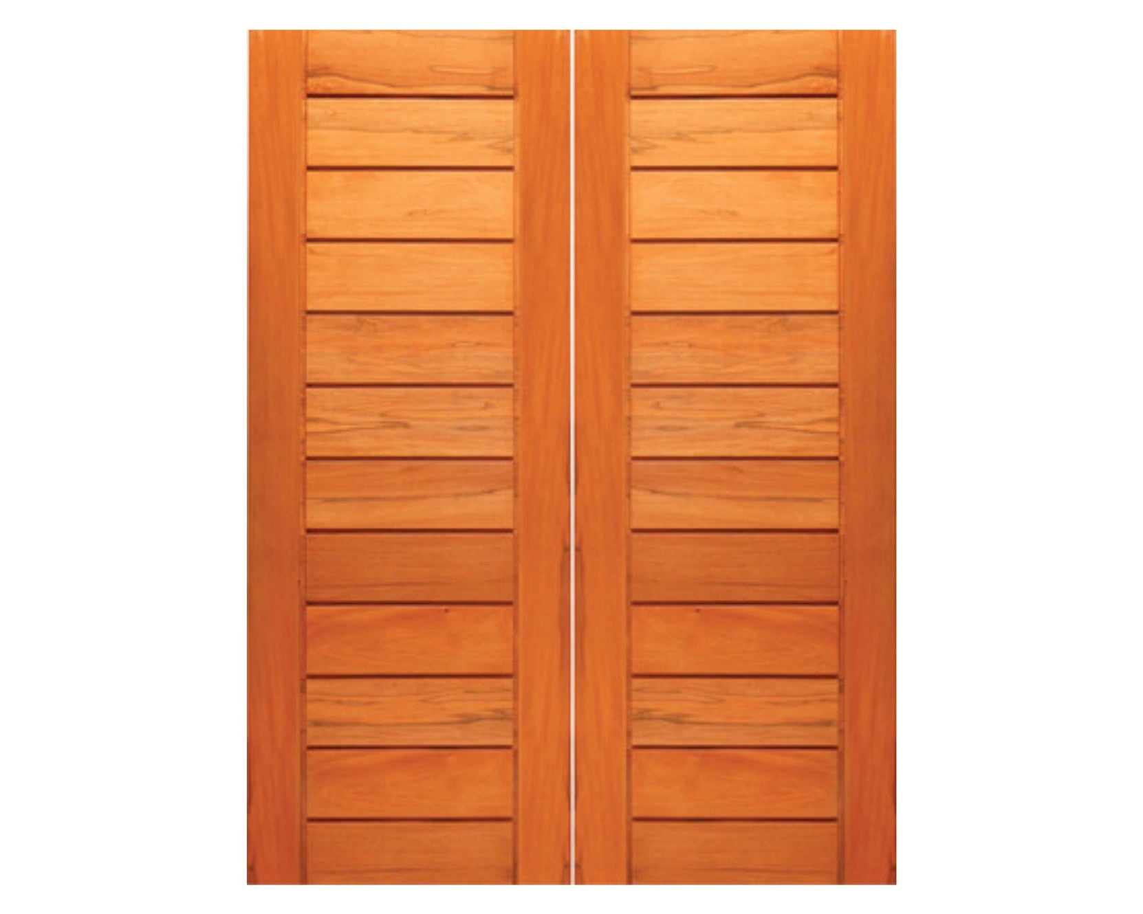 SimpliDoor Contemporary Modern Mahogany Exterior Double Door Solid Wood