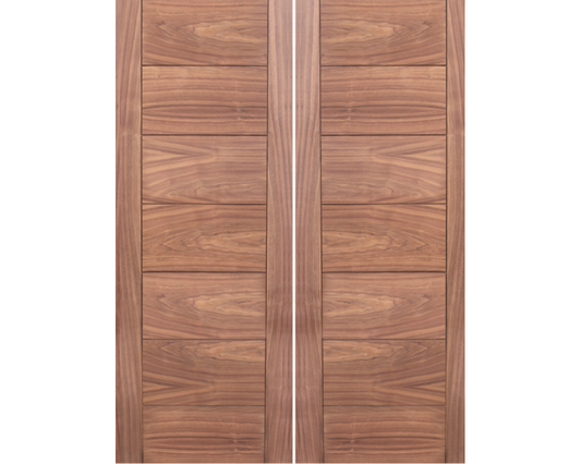 SimpliDoor Modern Exterior Horizontal Paneled Exterior Door