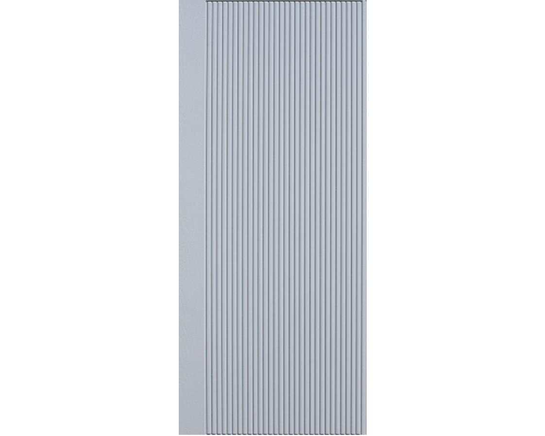 SimpliDoor Satin Gray Modern Fiberglass Exterior Door