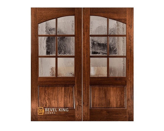 Simulated Arch Double Door