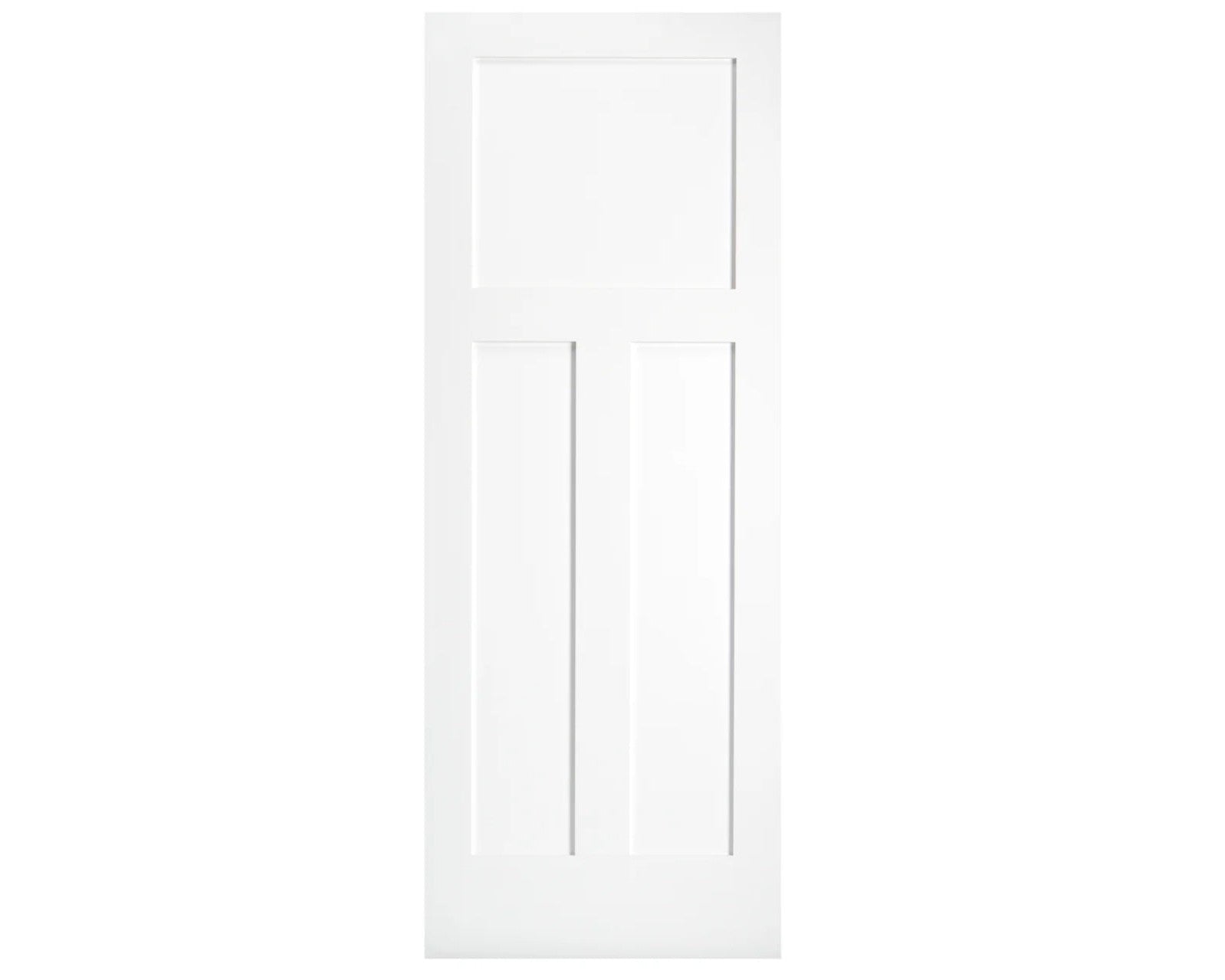SimpliDoor 3 Panel "T" Shaker Interior Door Solid Pine Primed