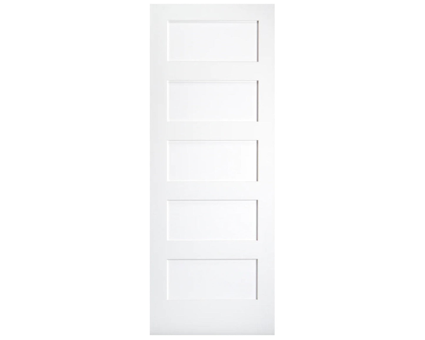 5 Panel Shaker Interior Door Primed