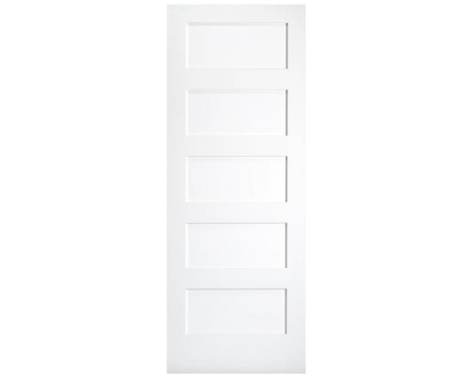 5 Panel Shaker Interior Door Primed