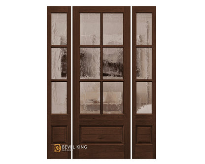 6 Lite Mahogany True Divided Lite over 1 panel 8/0