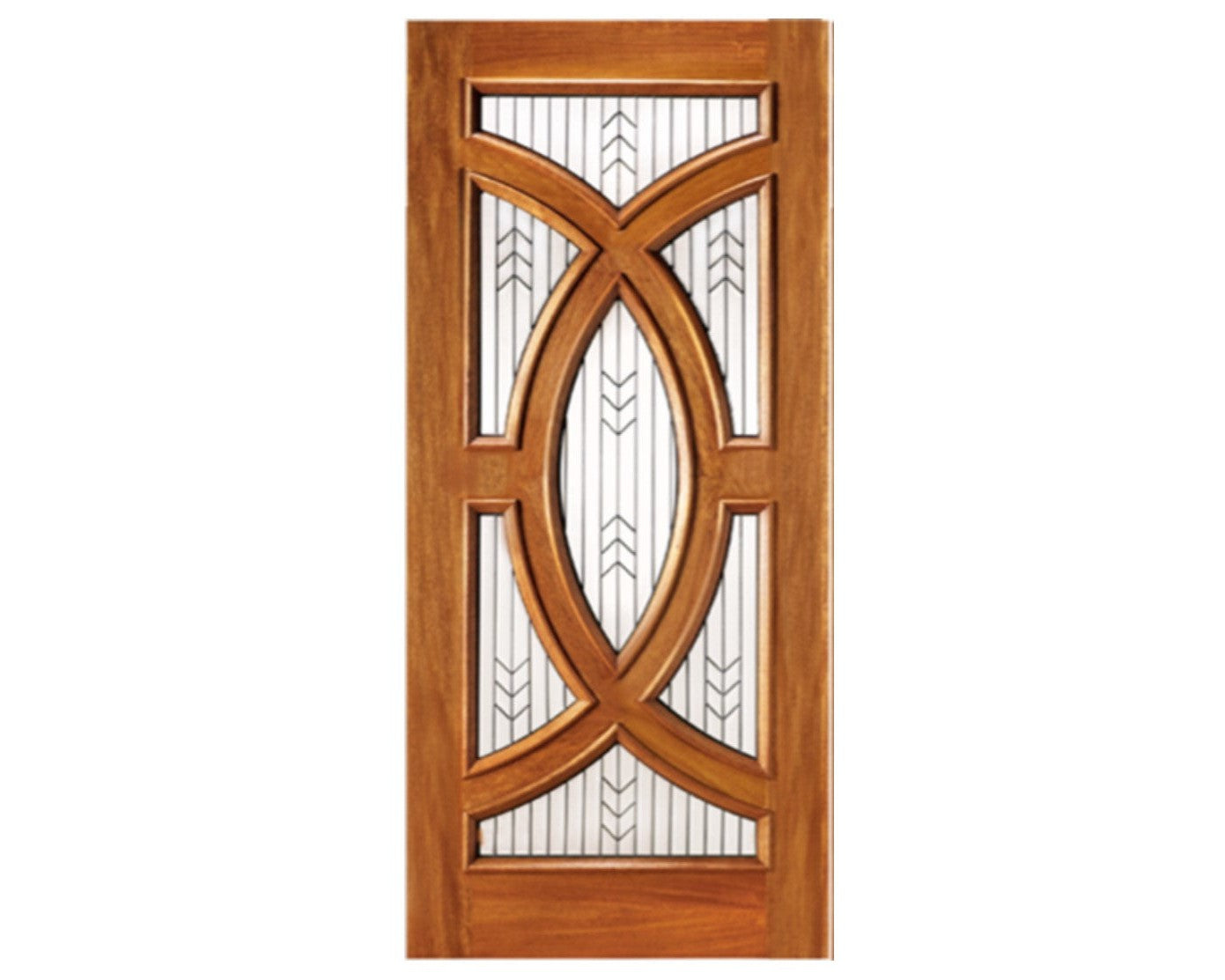 SimpliDoor Mahogany Exterior Interlock Entry Door