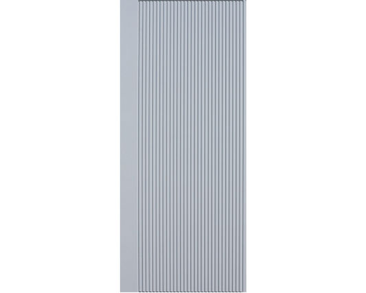 SimpliDoor Satin Gray Modern Fiberglass Exterior Door